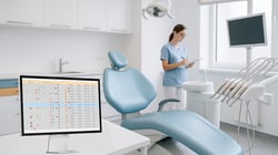 AI Dental Insurance Verification Shown on Computer Screen
