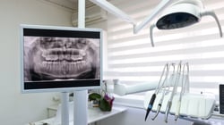 a patient's dental chart in a dental office