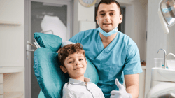 pediatric dentist and patient