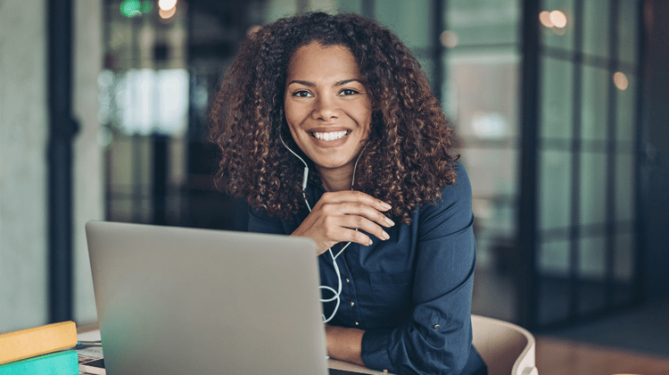 Office Manager on Computer