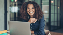 Office Manager on Computer