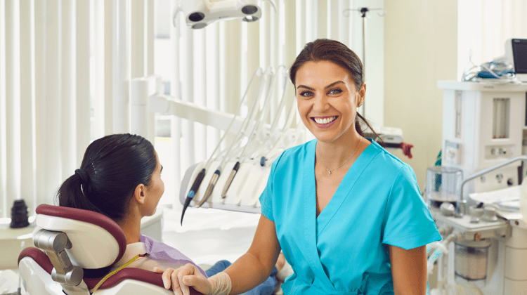 smiling female dentist