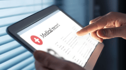 medical record on a tablet