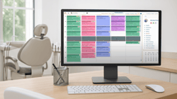 Dental Scheduling Software on Desktop