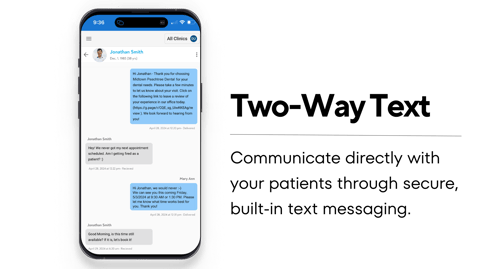 Curve Mobile Two-Way Text Patient Communication