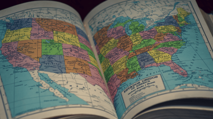 Map of states to practice dentistry