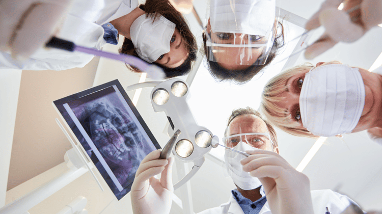 group of dentists