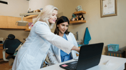 dentists on computer