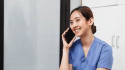 dentist on phone