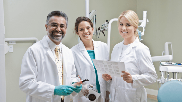 happy dental co-workers