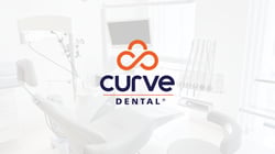 Curve Dental logo overlayed on well light dental operating office