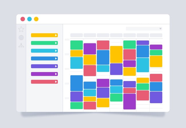 Image of calendar schedule with appointments