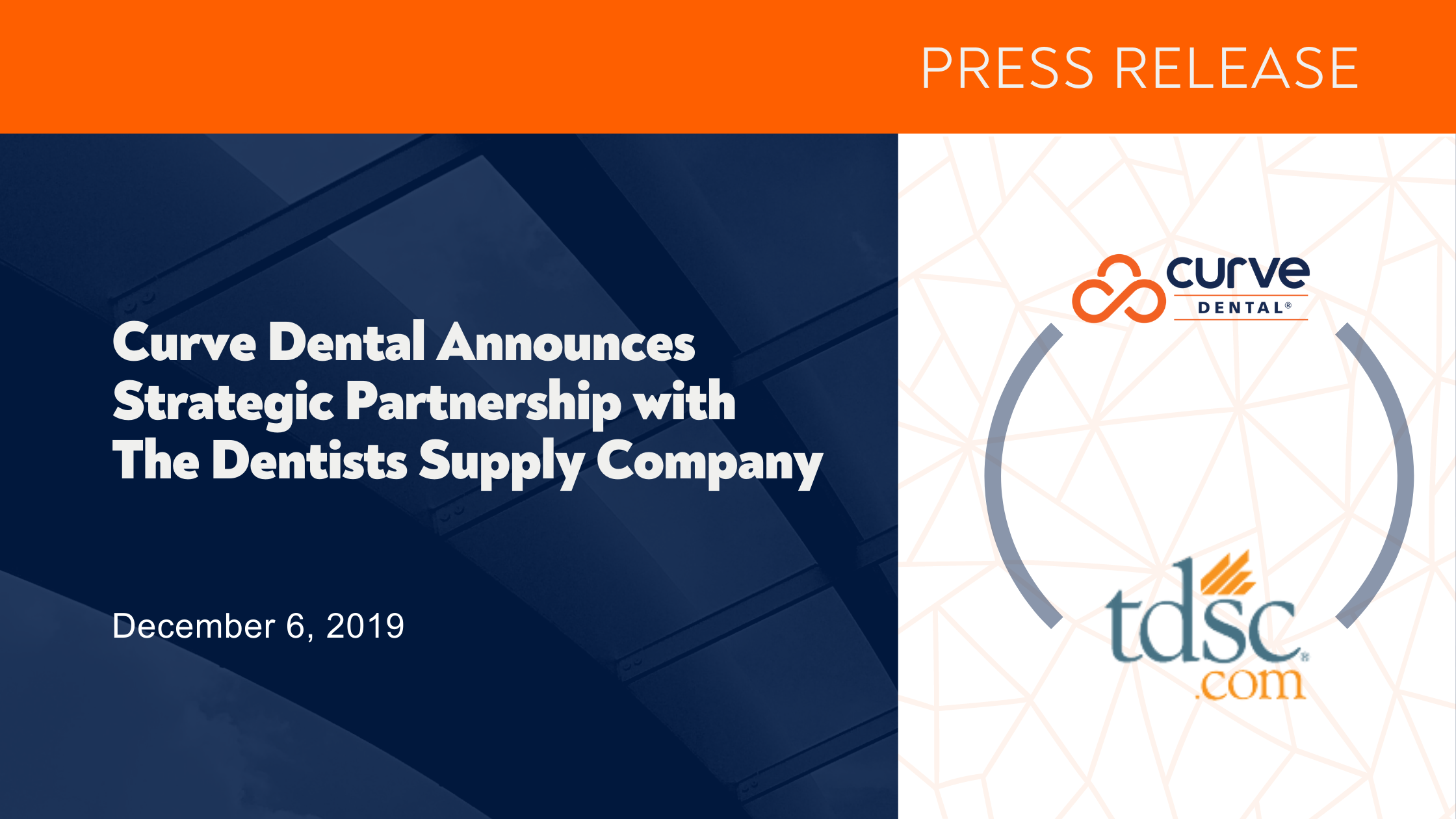 Curve Dental Announces Strategic Partnership with The Dentists Supply Company