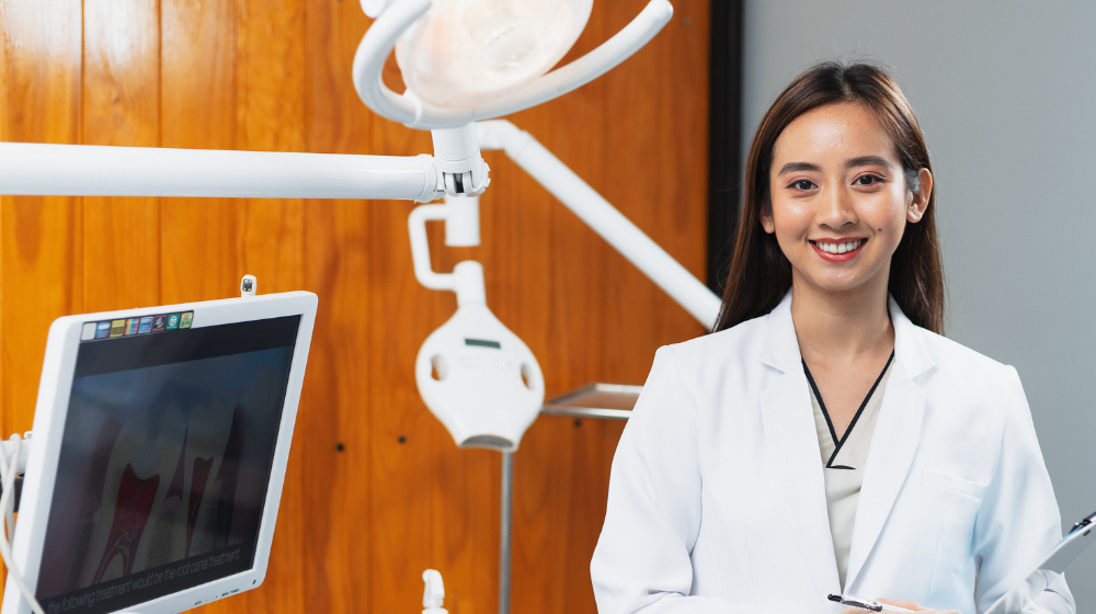 smiling dentist