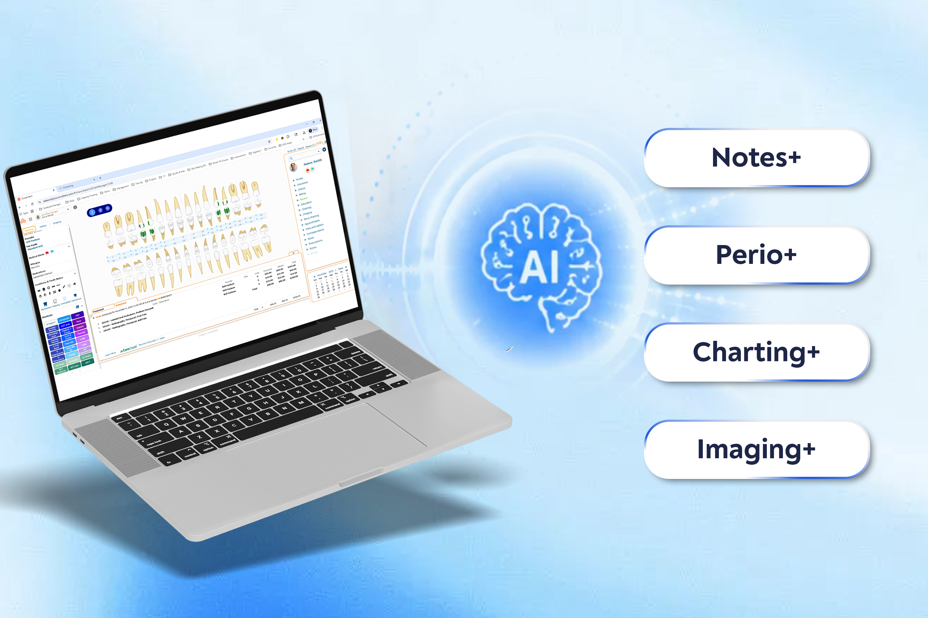 Curve Care+ clinical AI interface