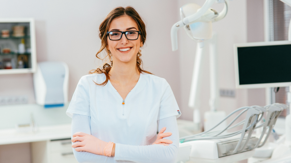 Dentist In Dental Office