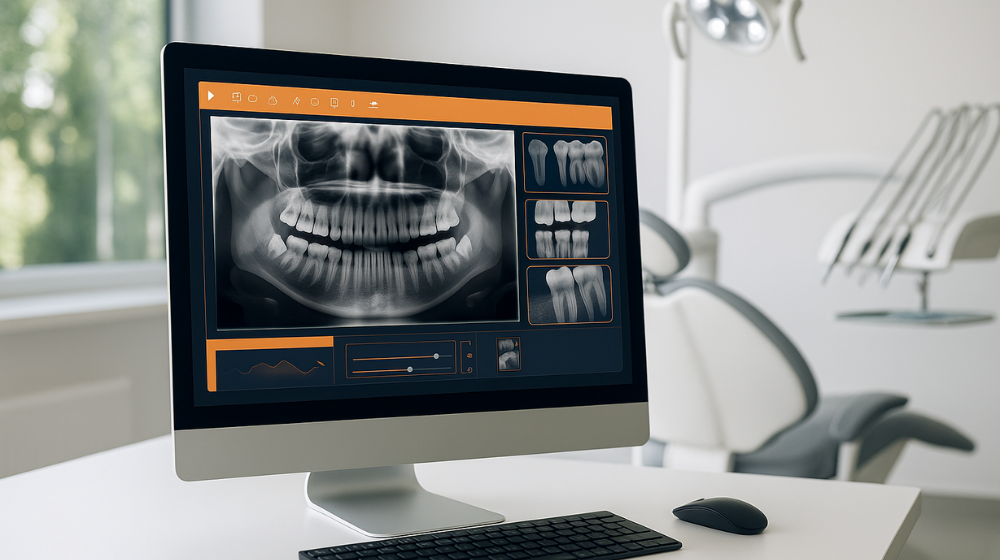 Dental X-Ray Software on Desktop