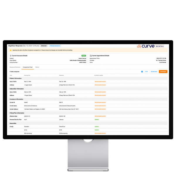 Eligibility+ dashboard screenshot