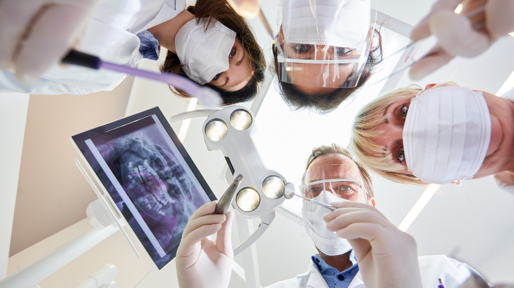group of dentists